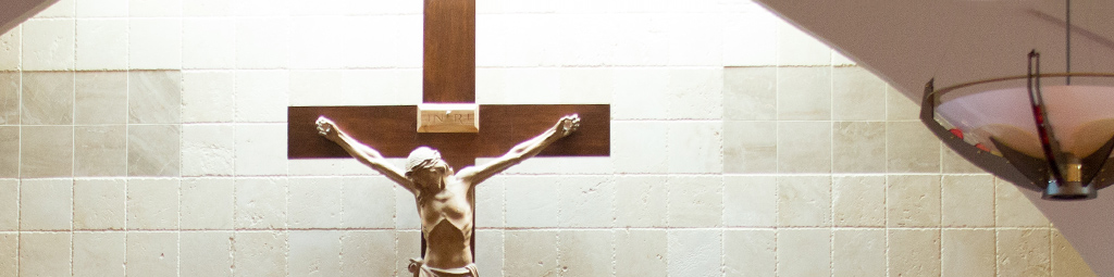 Crucifix on a wall at St. Theresa.
